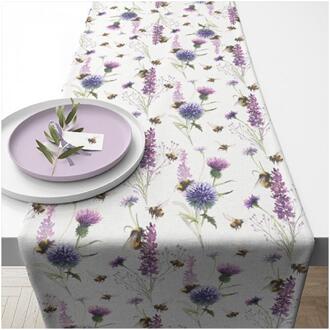 Ambiente Tafelloper Bumblebees meadow paars