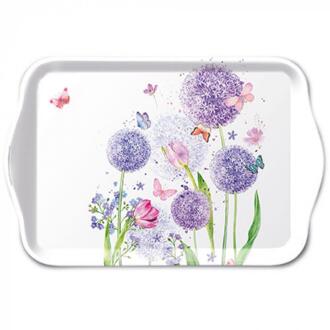 Ambiente Tray Flower beauty 13x21cm paars