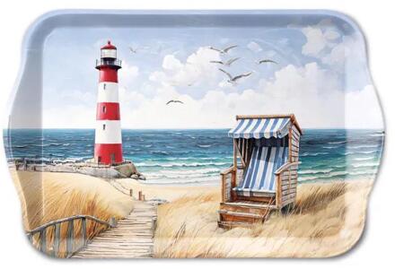 Ambiente Tray melamine 13x21 beach walk wit