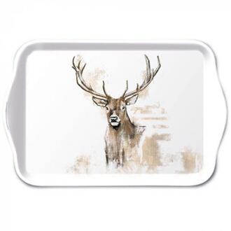Ambiente Tray melamine 13x21cm Antlers wit