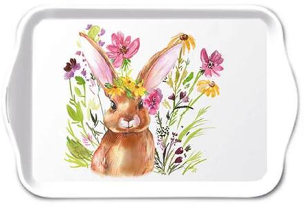 Ambiente Tray melamine 13x21cm girl bunny wit