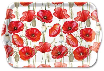 Ambiente Tray melamine 13x21cm Poppy all over wit