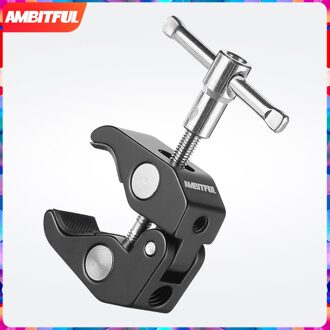 AMBITFUL Magic Gelede Arm Crab Claw Klem Tang Tang Clip Beugel voor Studio Flash Light LED Licht Statief Monopod