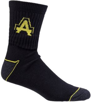 Amblers Katoenen Zwarte Werk Sokken voor Mannen