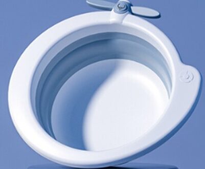 Amboch Klein Formaat Wastafel Voor Baby Draagbare Baby Wastafel airplane grijs