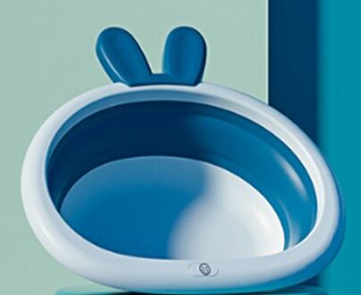 Amboch Klein Formaat Wastafel Voor Baby Draagbare Baby Wastafel Rabbaits blauw