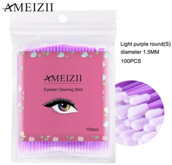 Ameizii 100 Pcs Graft Wimper Wattenstaafje Wegwerp Wattenstaafje Verwijderen Wattenstaafje Wattenstaafje Sakeup Schoon Stok Zak 03