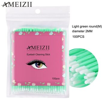 Ameizii 100 Pcs Graft Wimper Wattenstaafje Wegwerp Wattenstaafje Verwijderen Wattenstaafje Wattenstaafje Sakeup Schoon Stok Zak 05