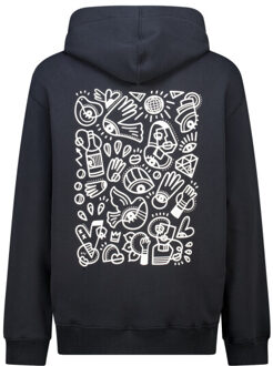 America Today Santino hood Zwart - XL