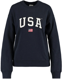 America Today Sweater soel Blauw - L