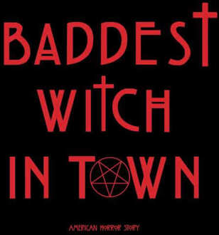 American Horror Story Baddest Witch In Town Women's Cropped Hoodie - Black - XS - Zwart