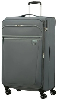 American Tourister Aerospin Spinner L Exp stone basalt Zachte koffer Grijs - H 80 x B 40 x D 30 / 33