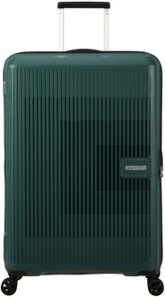 American Tourister Aerostep Spinner 77 Exp dark forest Harde Koffer Groen - H 77 x B 50 x D 32