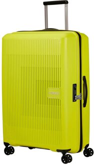 American Tourister Aerostep Spinner 77 Exp light lime Harde Koffer Groen - H 77 x B 50 x D 32