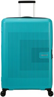 American Tourister Aerostep Spinner 77 Exp turquoise tonic Harde Koffer Blauw - H 77 x B 50 x D 32