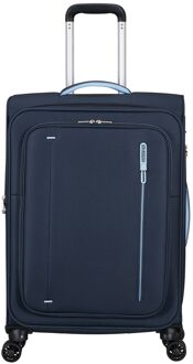 American Tourister Cloudrider Spinner M Expandable TSA sky navy zachte koffer lichtgewicht koffer Blauw - H 67 x B 44 x D 26 cm