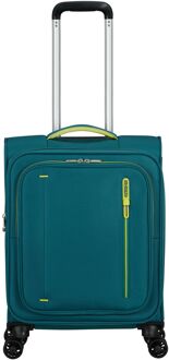American Tourister Cloudrider Spinner S Expandable TSA misty teal zachte koffer lichtgewicht koffer Groen - H 55 x B 40 x D 23 cm
