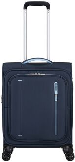 American Tourister Cloudrider Spinner S Expandable TSA sky navy zachte koffer lichtgewicht koffer Blauw - H 55 x B 40 x D 23 cm
