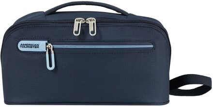 American Tourister Cloudrider Wash Bag sky navy toilettas Blauw - H 15,5 x B 26,5 x D 14,5 cm