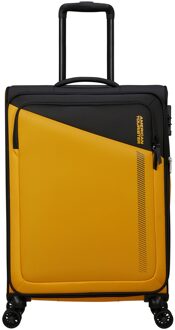 American Tourister Daring Dash Spinner M EXP black/yellow Zachte koffer Multicolor - H 66.5 x B 45 x D 29/32.5