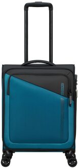 American Tourister Daring Dash Spinner S EXP black/blue Zachte koffer Multicolor - H 55 x B 40 x D 23/25