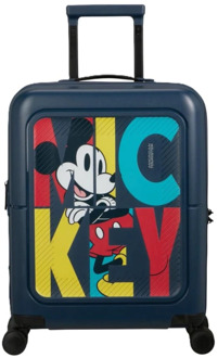 American Tourister Dashpop Disney Spinner 55/20 Exp TSA mickey pop letters Harde Koffer Blauw - H 55 x B 40 x D 20 / 23