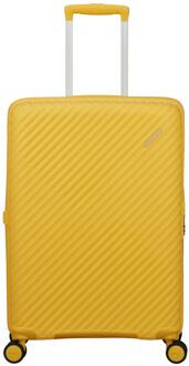 American Tourister Diablast Spinner 68 cm - Uitbreidbaar 81/91 liter - 68x47x31/34 cm - digital yellow hardcase koffer lichtgewicht koffer Geel - H 68 x B 47 x D 31 cm