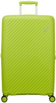 American Tourister Diablast Spinner 78 cm - Uitbreidbaar 98/111 liter - 78x49x31/34 cm - hyper lime hardcase koffer lichtgewicht koffer Groen - H 78 x B 49 x D 31 cm