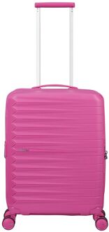 American Tourister FastForward Handbagage Spinner 55 cm - Uitbreidbaar 36/44 liter - 55x40x20/23 cm - electric fuchsia hardcase koffer lichtgewicht koffer Roze - H 55 x B 40 x D 20 cm