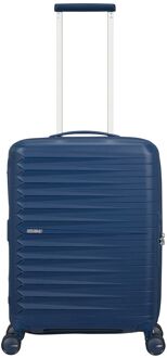 American Tourister FastForward Spinner 55/20 TSA Exp navy blue hardcase koffer lichtgewicht koffer Blauw - H 55 x B 40 x D 20 cm