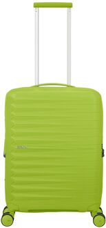American Tourister FastForward Spinner 55/20 TSA Exp neon lime hardcase koffer lichtgewicht koffer Groen - H 55 x B 40 x D 20 cm