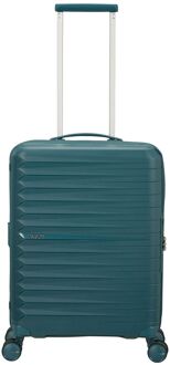 American Tourister Fastforward Spinner 55/20 TSA Expandable totally teal hardcase koffer lichtgewicht koffer Groen - H 55 x B 40 x D 20 cm