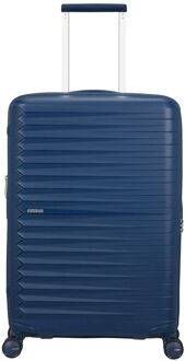 American Tourister FastForward Spinner 68/25 TSA Exp navy blue hardcase koffer lichtgewicht koffer Blauw - H 68 x B 46 x D 26 cm
