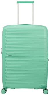 American Tourister FastForward Spinner 68 cm - Uitbreidbaar 67/77 liter - 68x46x26/30 cm - jelly mint hardcase koffer lichtgewicht koffer Groen - H 68 x B 46 x D 26 cm