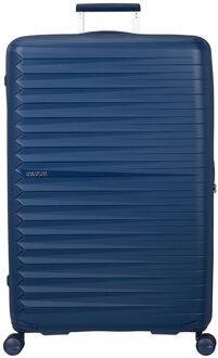 American Tourister Fastforward Spinner 83/31 TSA Expandable navy blue hardcase koffer lichtgewicht koffer Blauw - H 83 x B 55 x D 33 cm