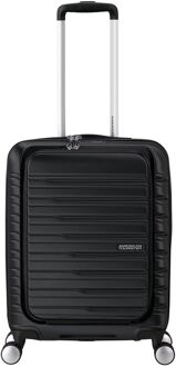 American Tourister Flashline Spin. 55/20 Frontloader Cabin Trolley shadow black handbagage koffer pilotenkoffer Zwart - H 55 x B 40 x D 20 cm