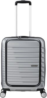American Tourister Flashline Spin. 55/20 Frontloader Cabin Trolley sky silver handbagage koffer pilotenkoffer Zilver - H 55 x B 40 x D 20 cm