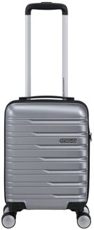 American Tourister Flashline Underseater Spinner 45 cm - Afneembare wielen - 20 liter - 45x30x20 cm - sky silver hardcase koffer lichtgewicht koffer Zilver - H 45 x B 30 x D 20 cm