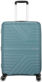 American Tourister Flytwist Medium Spinner 67 cm Exp. storm blue hardcase koffer lichtgewicht koffer Blauw - H 67 x B 45 x D 26 cm
