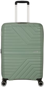 American Tourister Flytwist Spinner 67/24 TSA Expandable botanic green hardcase koffer lichtgewicht koffer Groen - H 67 x B 45 x D 26 cm