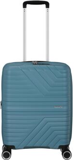 American Tourister Flytwist Spinner Cabin Trolley 55 cm Exp. storm blue hardcase koffer lichtgewicht koffer Blauw - H 55 x B 40 x D 20/23 cm