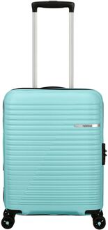American Tourister Liftoff Spinner 55 summer blue hardcase koffer lichtgewicht koffer Blauw - H 55 x B 40 x D 20 cm