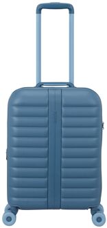 American Tourister Neovibe Handbagage Spinner 55 cm - Uitbreidbaar 37/43 liter - 55x40x20/23 cm - steel blue hardcase koffer Blauw - H 55 x B 40 x D 20 cm