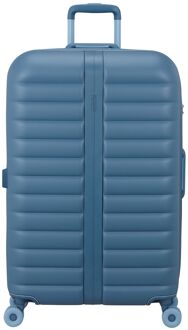 American Tourister Neovibe Spinner 78 cm - Uitbreidbaar 96/106 liter - 77x51x30/33 cm - steel blue hardcase koffer Blauw - H 77 x B 51 x D 30 cm