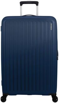 American Tourister Rejoy Spinner 77/28 TSA navy blue hardcase koffer lichtgewicht koffer Blauw - H 77 x B 51 x D 30 cm
