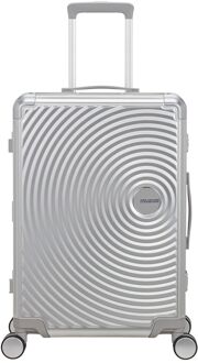American Tourister Soundbox Alu Spinner 68/25 TSA silver hardcase koffer Zilver - H 68 x B 47 x D 29 cm