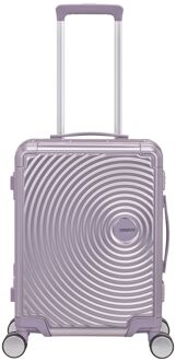American Tourister Soundbox Aluminium Spinner 55 Expandable stormy lilac hardcase koffer Paars - H 55 x B 40 x D 23 cm