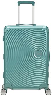 American Tourister Soundbox Aluminium Spinner 68 cm Expandable dusty turquoise hardcase koffer Blauw - H 68 x B 47 x D 29 cm