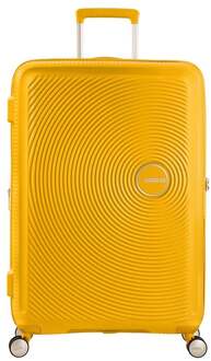 American Tourister Soundbox Expandable Spinner 77cm Golden Yellow