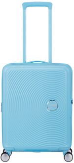 American Tourister Soundbox Spinner 55/20 cm TSA Expandable blueberry fizz hardcase koffer Blauw - H 55 x B 40 x D 20 cm